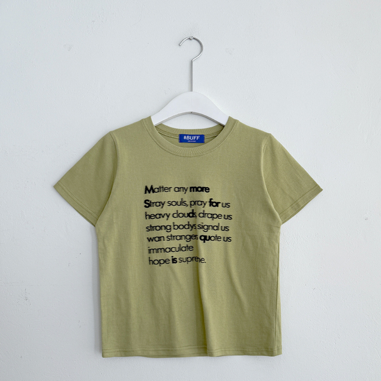 サマーレタリング半袖Tシャツ