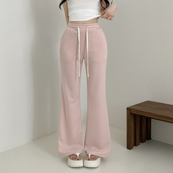 トレーニングパンツ バックレタリングトレーニングブーツカットパンツ(9color) PINK