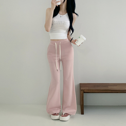 トレーニングパンツ バックレタリングトレーニングブーツカットパンツ(9color) PINK