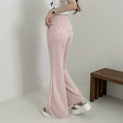 トレーニングパンツ バックレタリングトレーニングブーツカットパンツ(9color) PINK