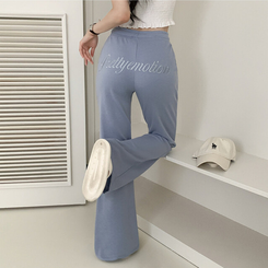 トレーニングパンツ バックレタリングトレーニングブーツカットパンツ(9color) SKY BLUE