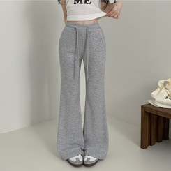 トレーニングパンツ バックレタリングトレーニングブーツカットパンツ(9color) GREY