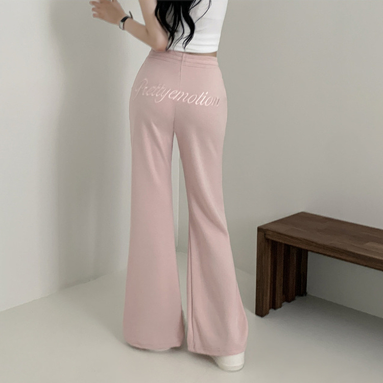 バックレタリングトレーニングブーツカットパンツ(9color) PINK