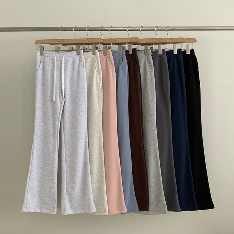 トレーニングパンツ バックレタリングトレーニングブーツカットパンツ(9color)