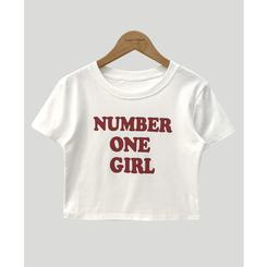 半袖Tシャツ レタークロップ半袖Tシャツ