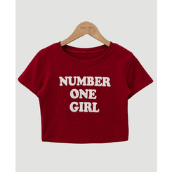 半袖Tシャツ レタークロップ半袖Tシャツ