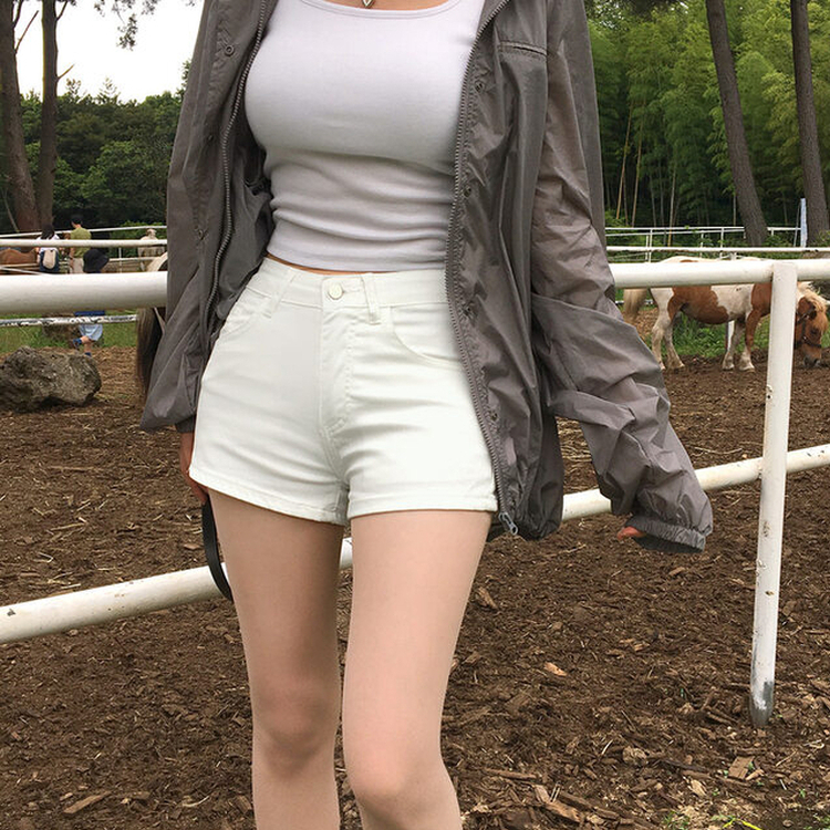 3分丈ショートパンツ IVORY