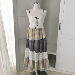 ロングワンピース リボンモリロングワンピース
