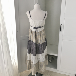 ロングワンピース リボンモリロングワンピース