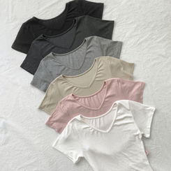 半袖Tシャツ スパンVネック半袖Tシャツ(6color)