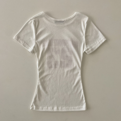 半袖Tシャツ Y2Kラウンドレタリング半袖Tシャツ