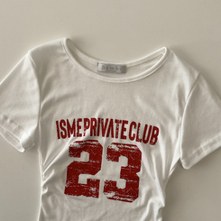 半袖Tシャツ Y2Kラウンドレタリング半袖Tシャツ