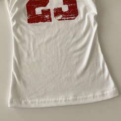 半袖Tシャツ Y2Kラウンドレタリング半袖Tシャツ