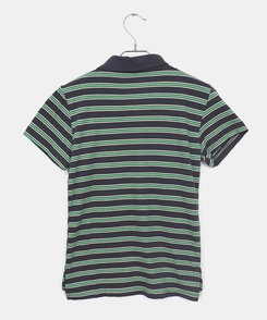 ストライプシャーリング半袖Tシャツ