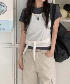 ノースリーブ ホールターラップトップ IVORY