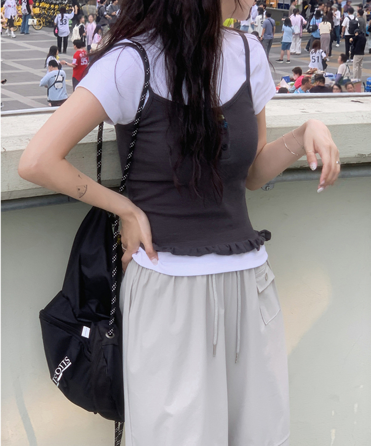 レタリング半袖Tシャツ IVORY