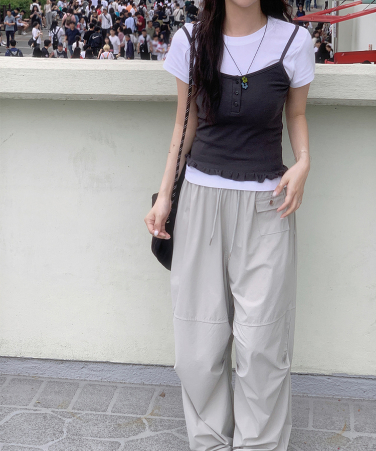 レタリング半袖Tシャツ IVORY