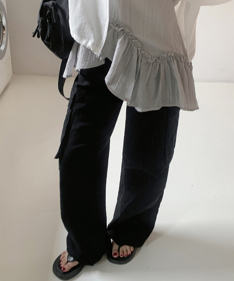 ポケットカーゴパンツ BLACK