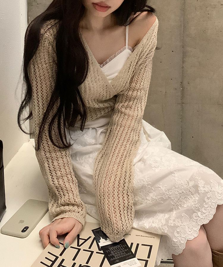 ローズレーススカート WHITE