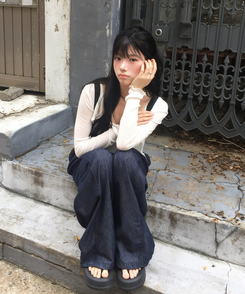 ワイド 【丈別】サマーワイドバンディングパンツ DEEP DENIM