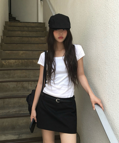 半袖Tシャツ スクエアデイリー半袖Tシャツ IVORY