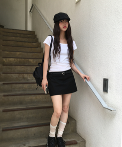 半袖Tシャツ スクエアデイリー半袖Tシャツ IVORY