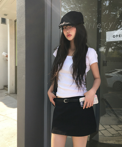 半袖Tシャツ スクエアデイリー半袖Tシャツ IVORY