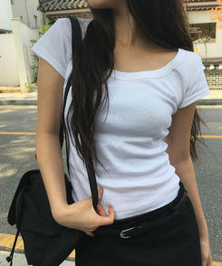 半袖Tシャツ スクエアデイリー半袖Tシャツ IVORY
