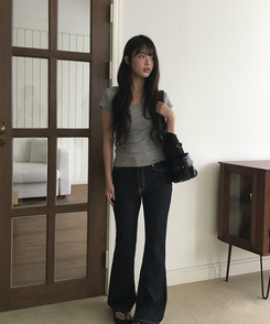 半袖Tシャツ スクエアデイリー半袖Tシャツ GREY