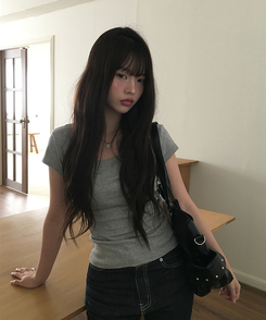 半袖Tシャツ スクエアデイリー半袖Tシャツ GREY