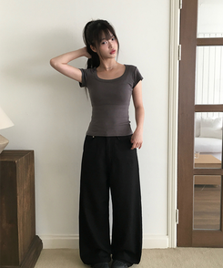 半袖Tシャツ スクエアデイリー半袖Tシャツ CHARCOAL