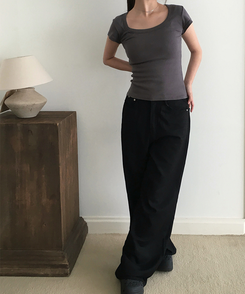 半袖Tシャツ スクエアデイリー半袖Tシャツ CHARCOAL