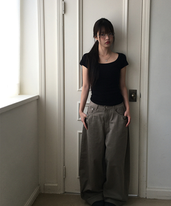 半袖Tシャツ スクエアデイリー半袖Tシャツ BLACK