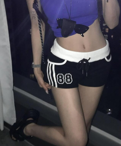 ショートパンツ トラックラインショートパンツ BLACK