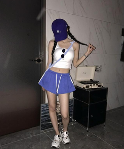 ショートパンツ トラックラインショートパンツ(5color) BLUE