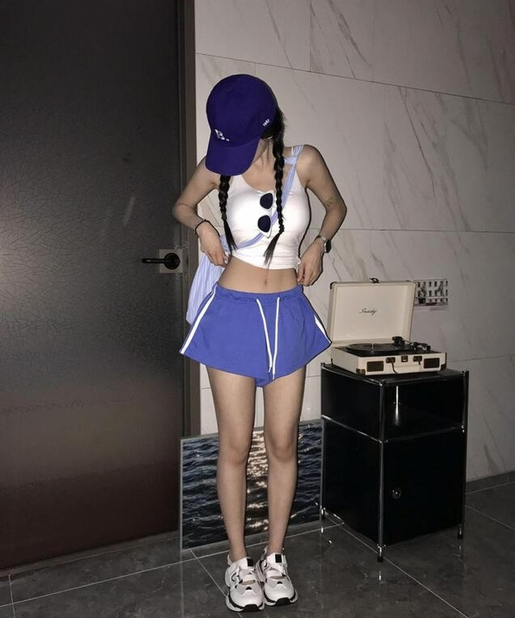 トラックラインショートパンツ(5color) BLUE