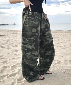 ワイド ミリタリーストリングパンツ KHAKI