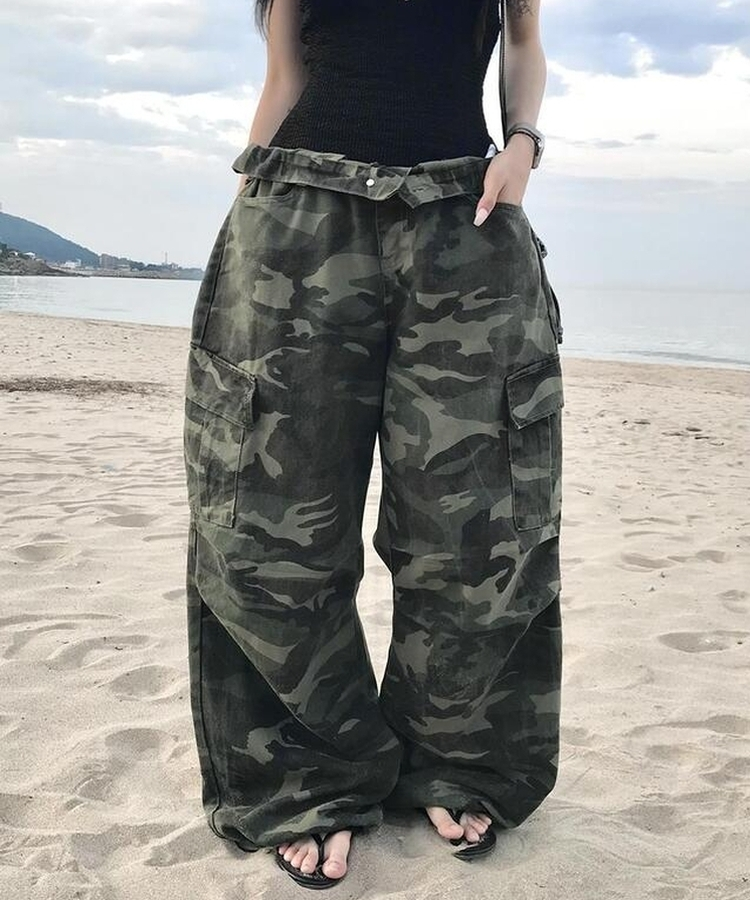 ミリタリーストリングパンツ KHAKI