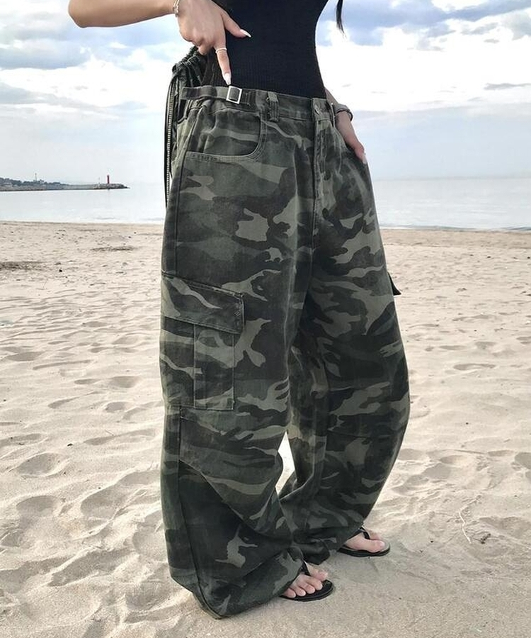 ミリタリーストリングパンツ KHAKI