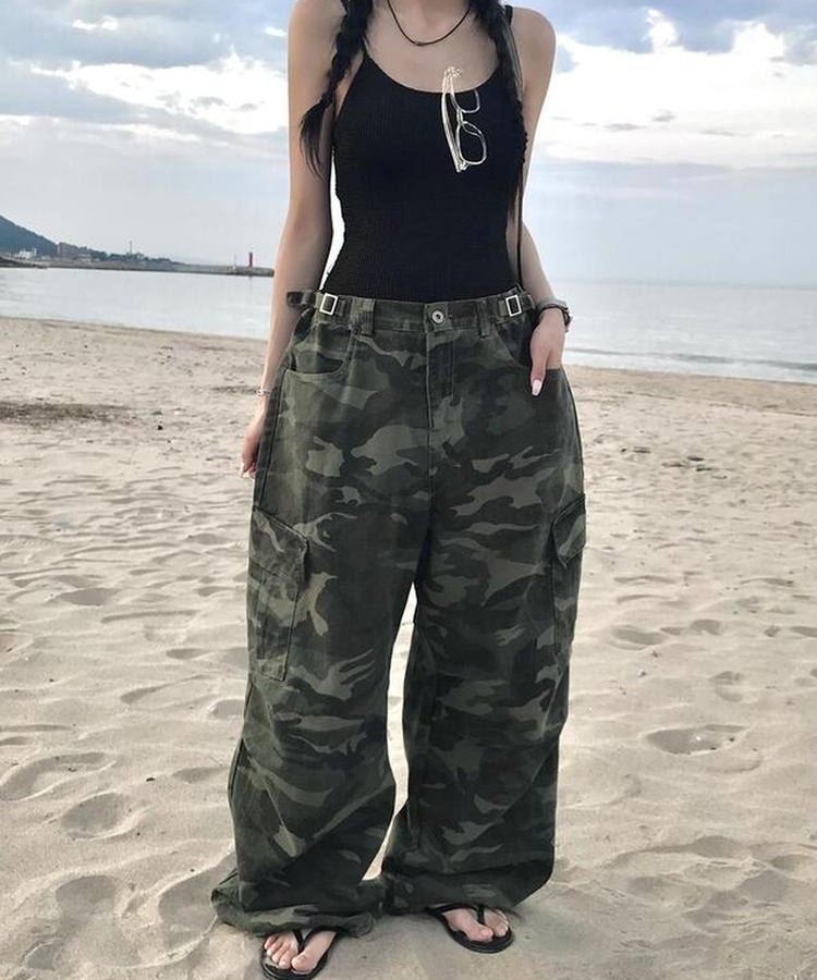 ミリタリーストリングパンツ KHAKI