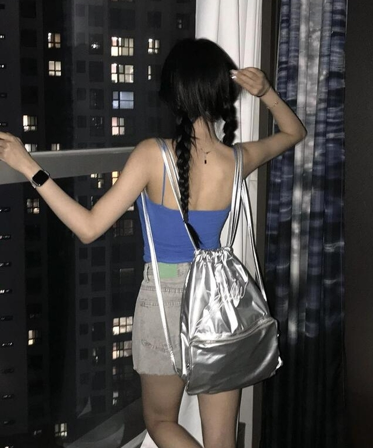 【カップ付き】ストラップキャミソール BLUE