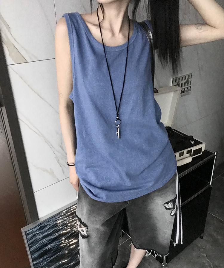 ピグメントルーズキャミソール BLUE