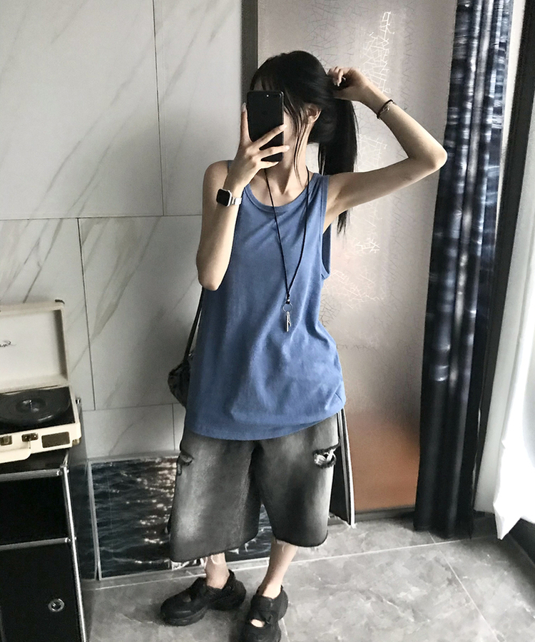 ピグメントルーズキャミソール BLUE