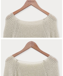 ニット メッシュシースルーニット(10color)