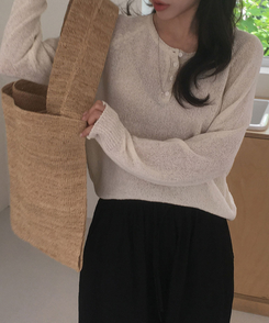 ニット シースルーサルーズネットニット(5color) CREAM