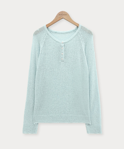 ニット シースルーサルーズネットニット(5color)