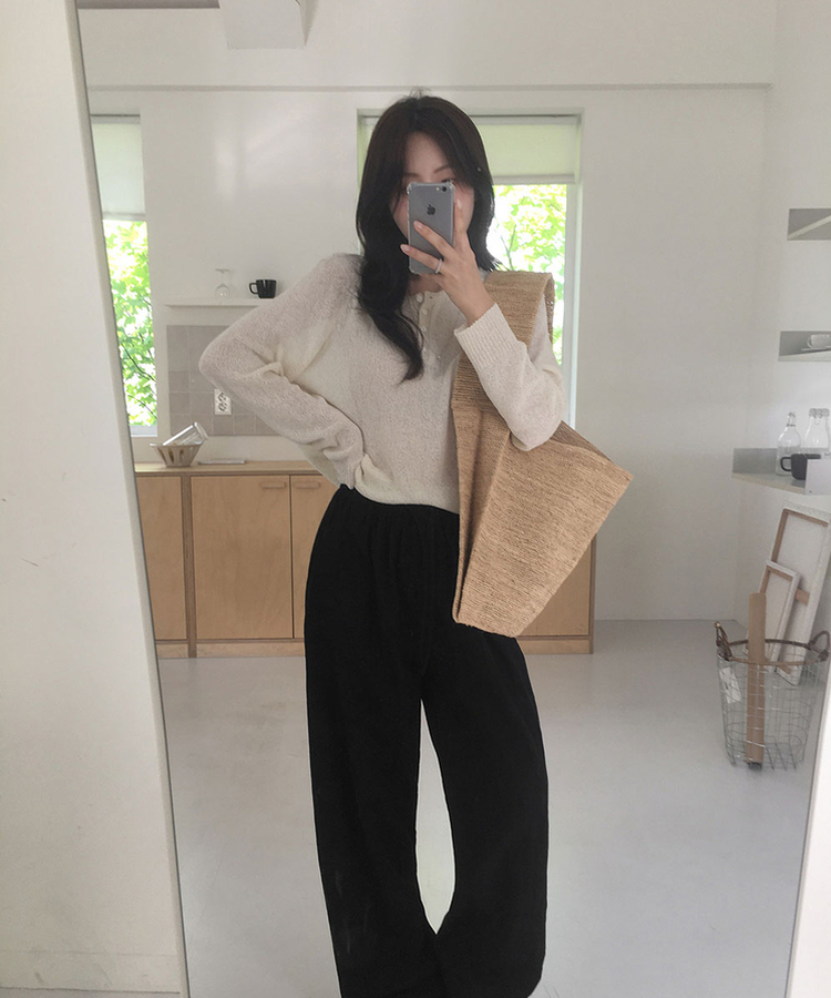 シースルーサルーズネットニット(5color) CREAM