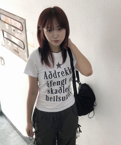 半袖Tシャツ スターレタリング半袖Tシャツ WHITE