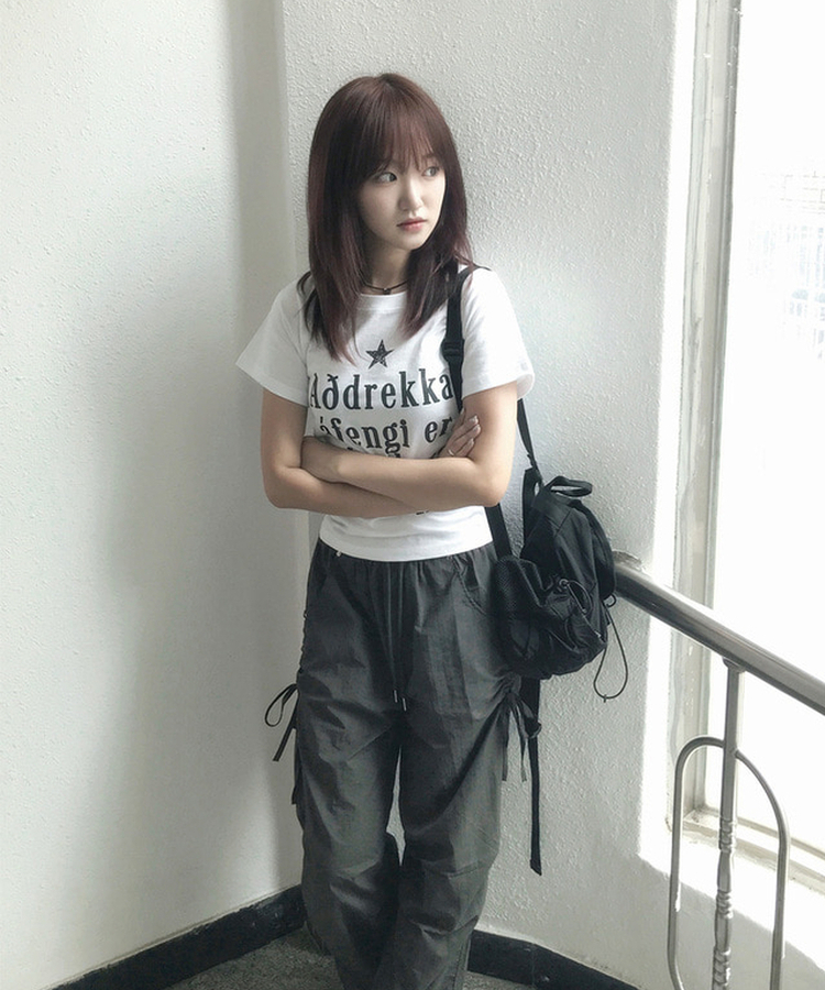 スターレタリング半袖Tシャツ WHITE