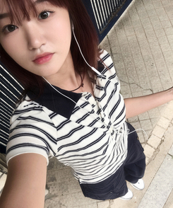 半袖Tシャツ バイカラーストライプ半袖Tシャツ IVORY